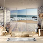 Настенные 3d обои, настенные бумажные s для гостиной, домашний декор, вид на море, самоклеящиеся обои, фрески в рулонах, Арт