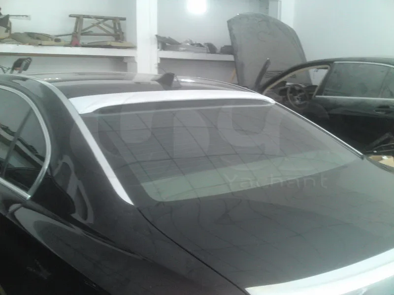Car-Styling FRP Fiber Glass Black Gel Coat Rear Roof Spoiler Fit For 2009-2015 7 Series F01 F02 AC Style spoiler Wing | Автомобили и