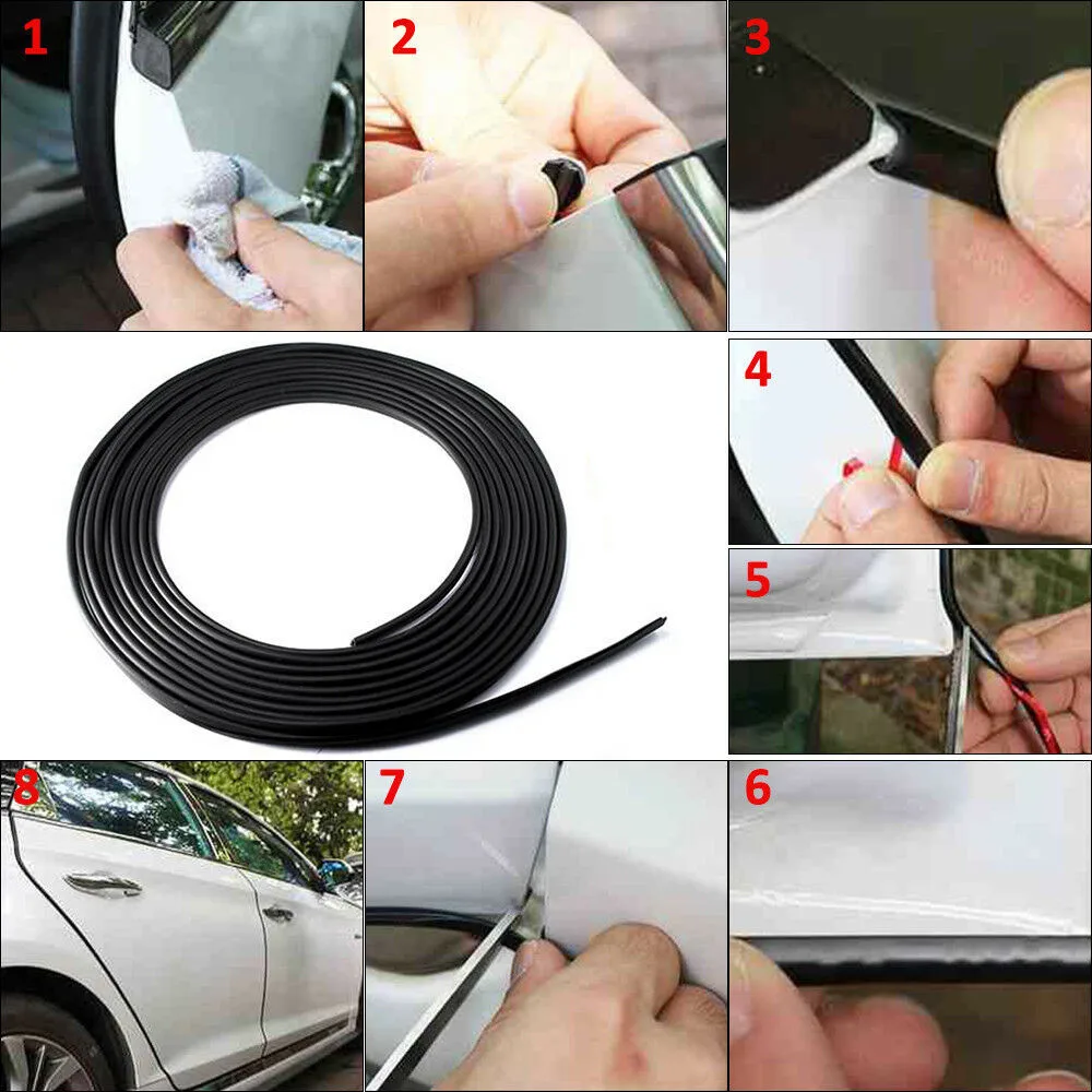 6M U Type Universal Car Door Protection Edge Guards Trim Styling Moulding Strip Rubber Scratch Protector For Car Auto 6M U Type Universal Car Door Protection Edge Guards Trim Styling Moulding Strip Rubber Scratch Protector For Car Auto