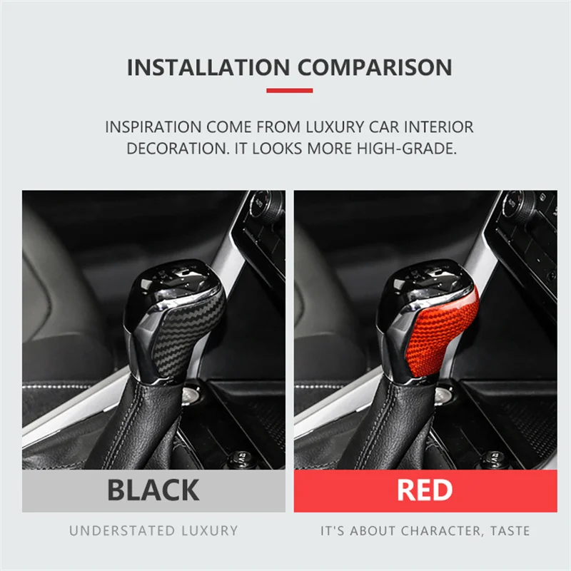 Чехол переключения передач из углеродного волокна для Volkswagen VW Passat Hybrid POLO T-Cross TAYRON