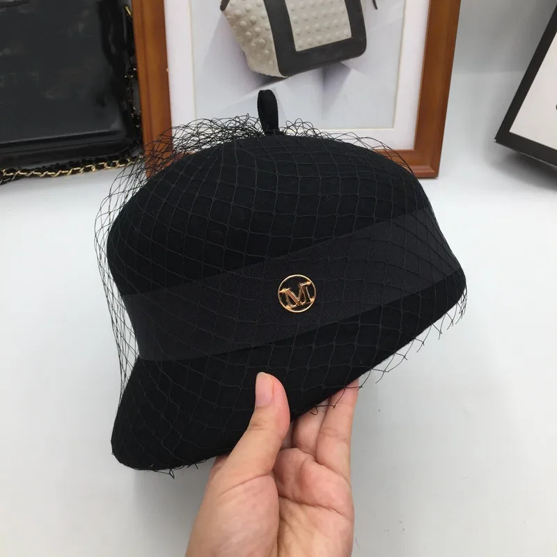 Новая шерстяная марлевая крышка на весну и осень зиму женская модная шапка берет