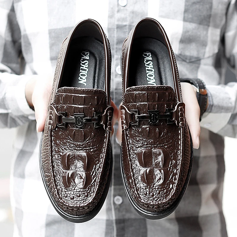 Men Loafers Shoes Genuine Leather Casual Sneakers Male Fashion Carved Boat Footwear Soft Dress Party Chaussure Homme | Обувь