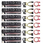 6 шт VER009 USB 3,0 PCI-E VER 009S Экспресс 1X для 16X удлинитель адаптер кабель адаптер Riser Card добыча