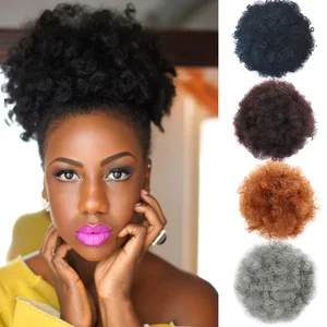 WEILAI синтетический шиньон булочки парик для парня аксессуары для волос девушка Balerina postiche cheveux афро слоеные парики для черный женский хвостик