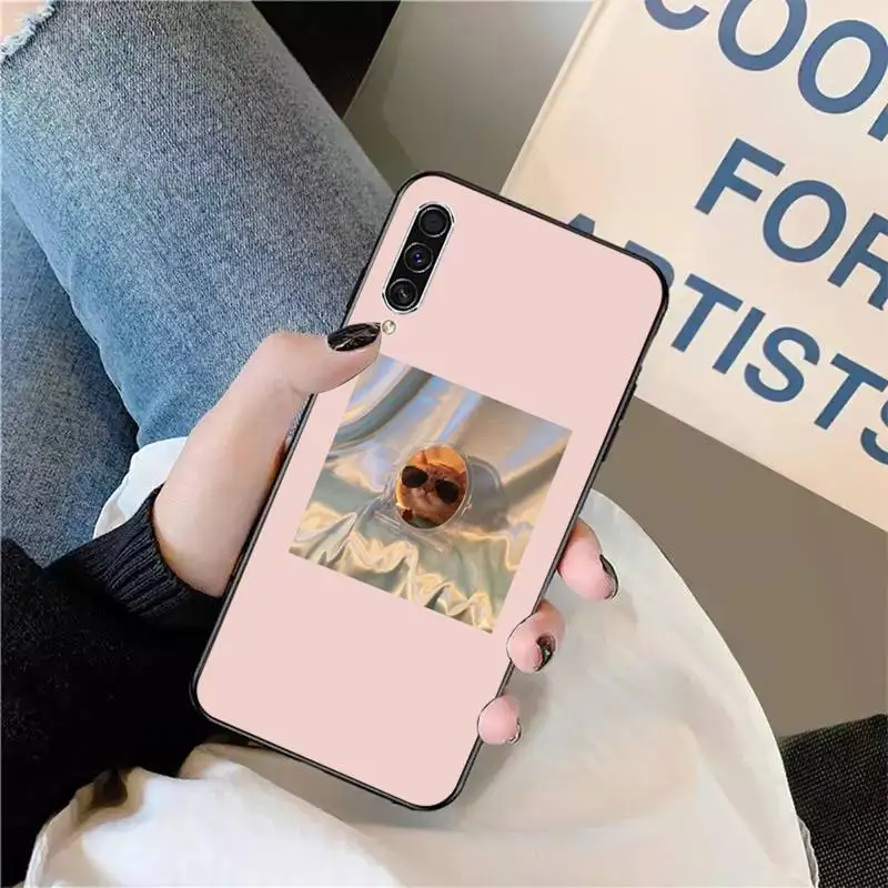 

Pink Aesthetic cute cat Phone Case For Samsung galaxy A S note 10 7 8 9 20 30 31 40 50 51 70 71 21 s ultra plus