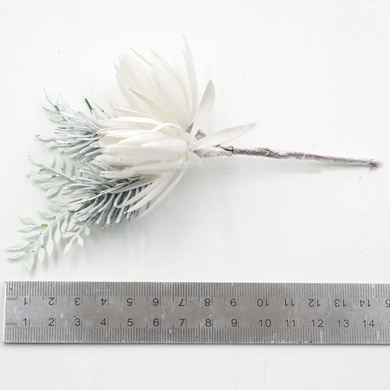 Nordic Яркие искусственные растения с цветами из пластика в виде цветов и листьев