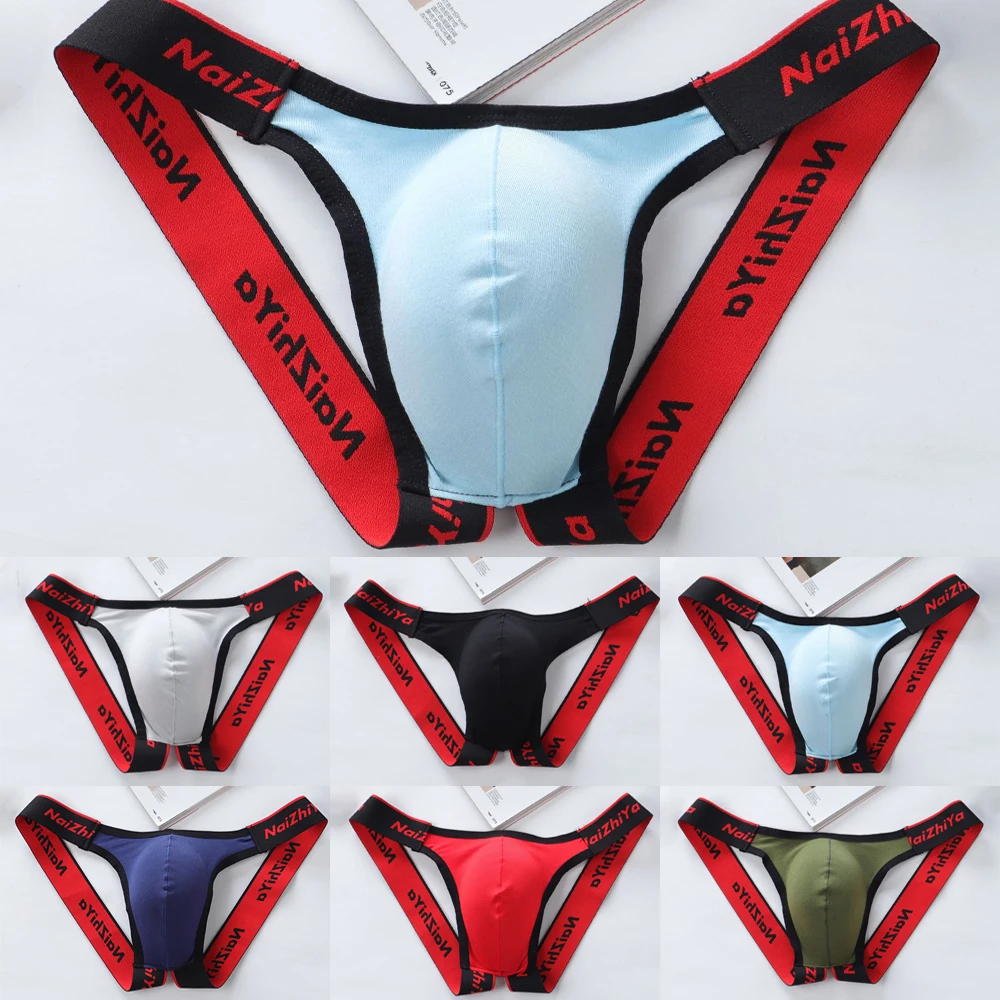 

Men's Sexy Briefs Thongs Low Waist U Convex Underwear Underpants Breathable Men's G-String Underwear T-Back Bikini Briefs Hot