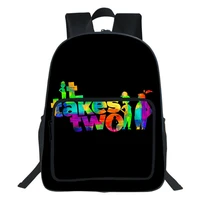 it takes two backpack students schoolbag for teenagers school backbag cute bookbag boys girls bags game cosplay rucksack mochila