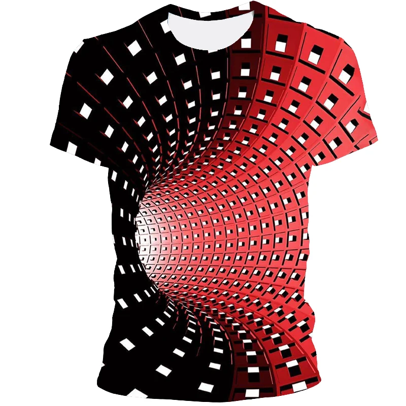 

2021 new 3D printing T-shirt raindrops starry sky abstract pattern T-shirt men's round neck fashion short sleeves