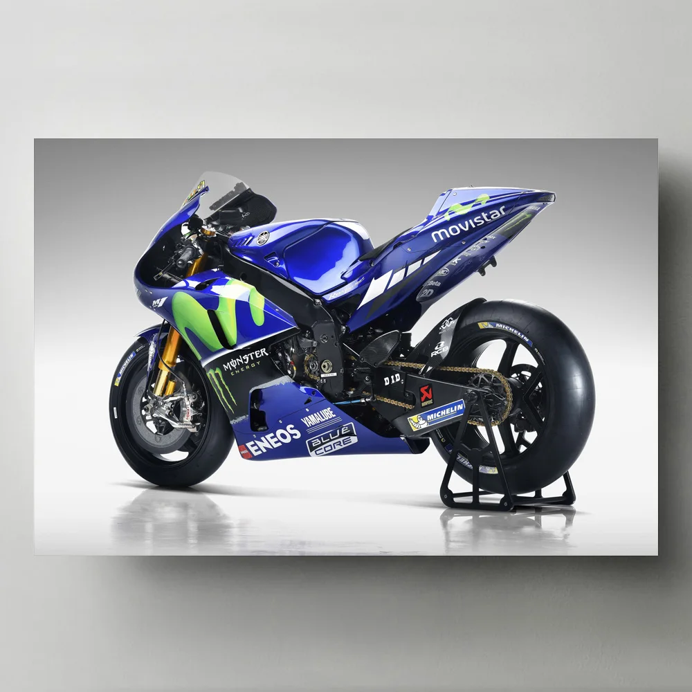 

Superbike Sport YamahaYZR M1 Motorcycle Wall Art Picture Posters and Prints Modern Canvas Paintings for Living Room Decor