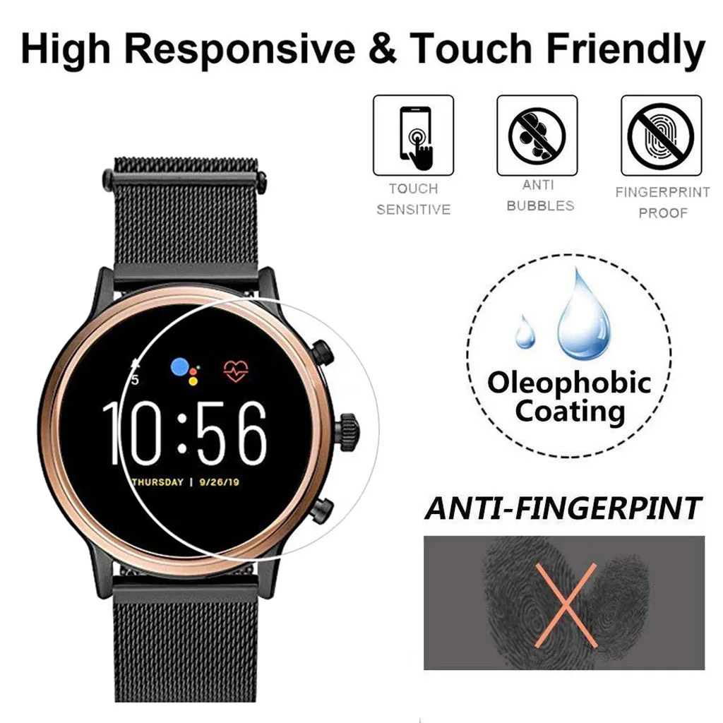 1 шт. прозрачная пленка закаленное стекло Защита экрана для Fossil Gen5 Q умные Часы