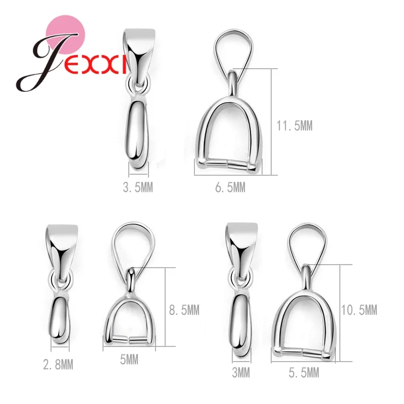 Зажим для бижутерии из серебра 925 пробы 20 шт./лот