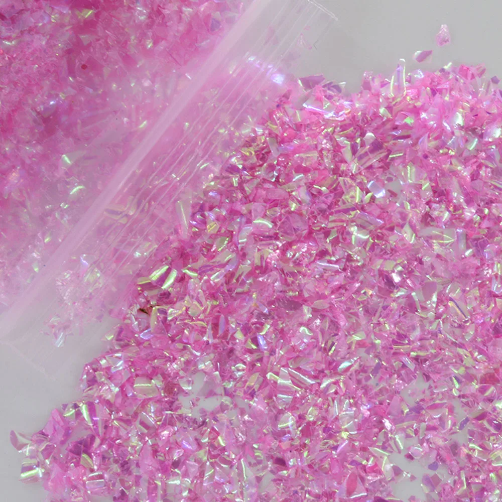 20 г/пакет оболочка для дизайна ногтей блестки целлофановые 12 цветов украшения