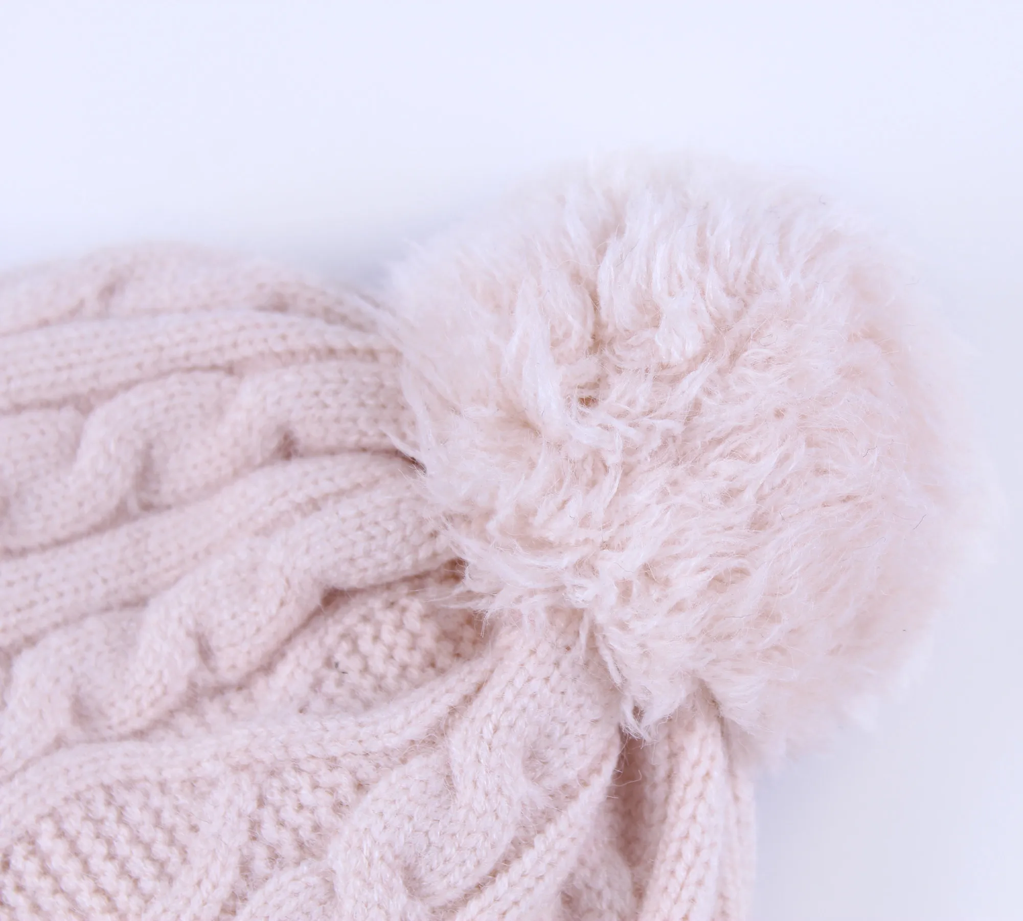 Connectyle Toddler Baby Girls Boys Winter Skull Hat Cute Cable Fleece Lined Warm Knitted Earflap For Kids Daily Cap With Pom | Аксессуары