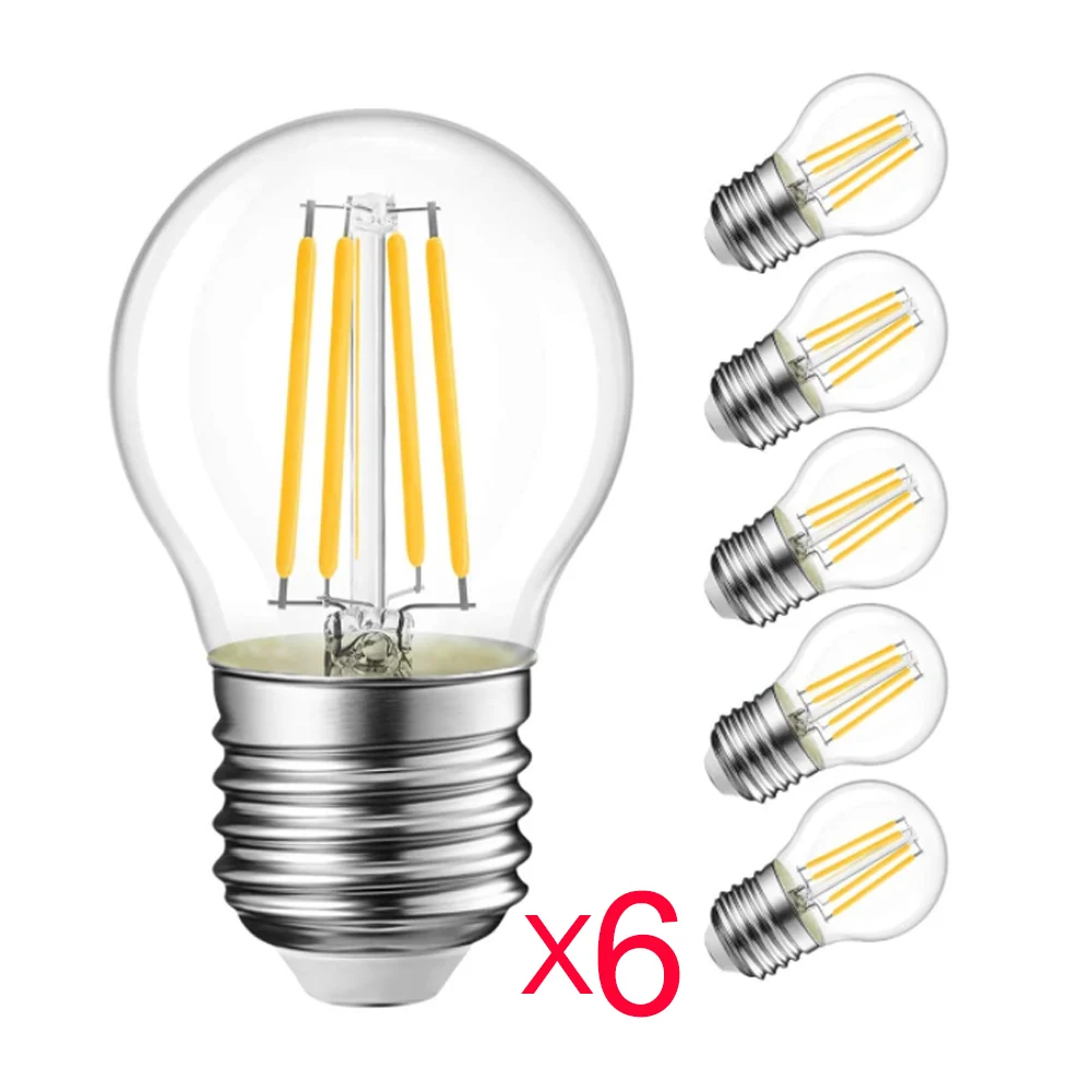 

Led light bulbs e27 e14 220v G45 for home Chandelier living room ceiling kitchen indoor Edison lamp Retro vintage filament bulb