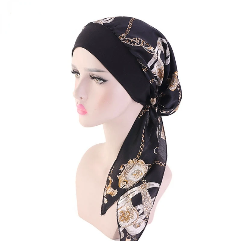

Printing Bandanas Hair Bands For Women Square Country style Satin Scarf Fashion Turban Headband New Vintage Hair Accessories