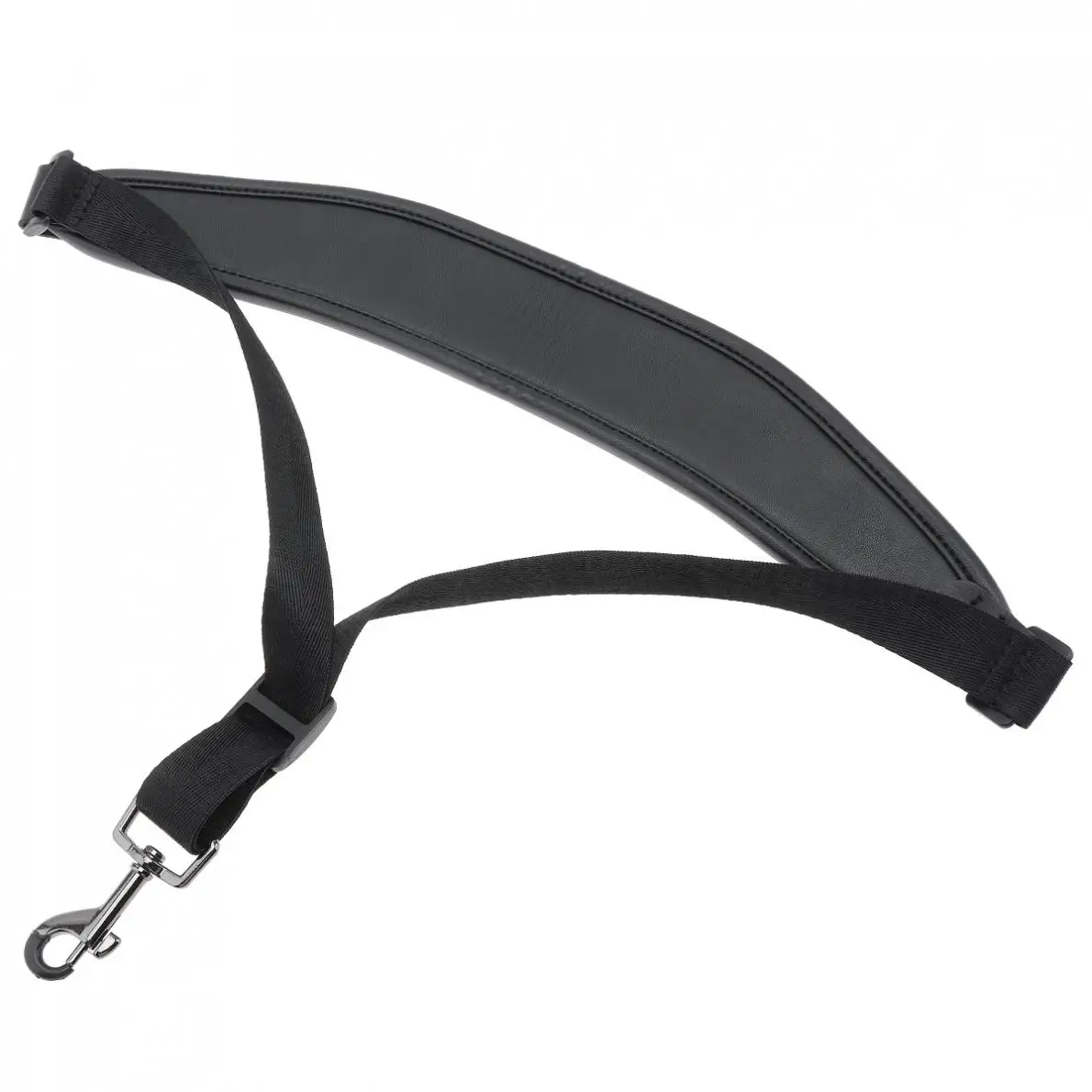 

Kid Goat Genuine Leather Adjustable Saxophone Neck Strap with Snap Hook Single Shoulder Strap for Saxophone