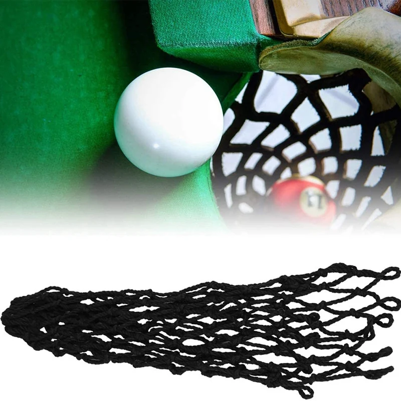 

6PCS Billiards Net Hollow Thicker Stronger Out Pool Table Pocket Nets for Billiards Trainning