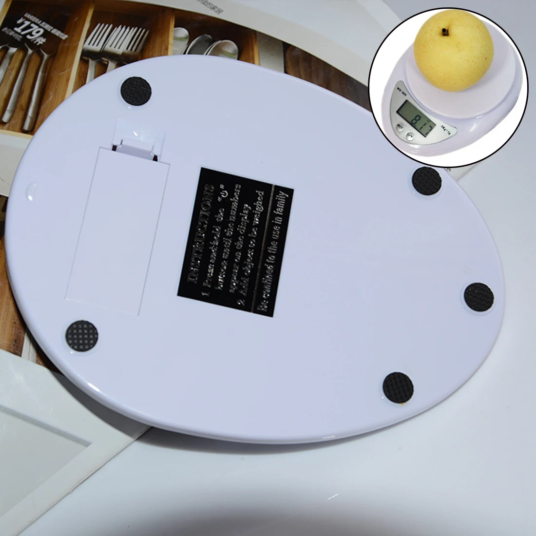 

5kg/1g Kitchen Weighting Tool LED Electronic Scales Portable Digital Scale LED Electronic Scales Postal Food Measuring Weight