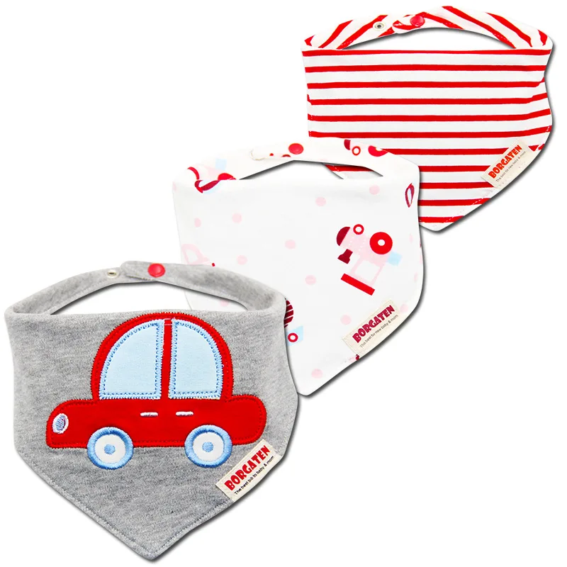 3 шт./лот нагрудники для новорожденных мальчиков и девочек Мультяшные брендовые