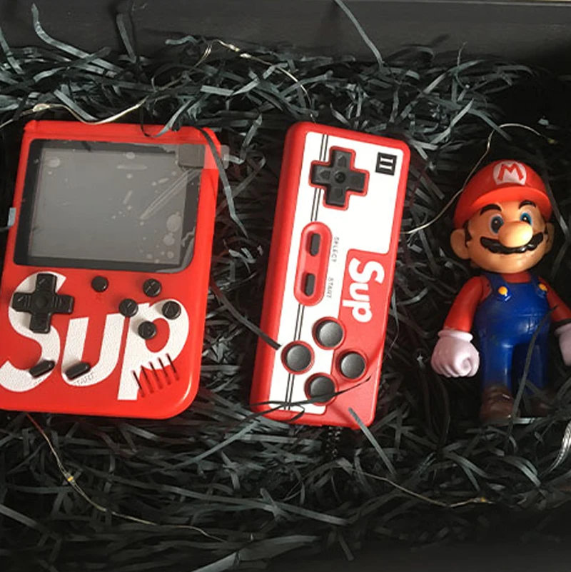 plastaion and Mario Марио классический Портативный мини портативная игровая консоль Gameboy 8-битный ЖК-дисплей детская Цвет игровая ТВ-приставка - Цвет: plastaion and Mario