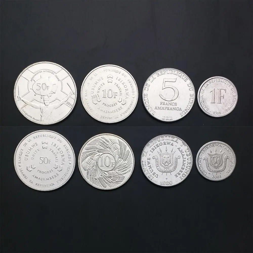 Набор из 4 монет в африканском стиле 100% реальные оригинальные монеты новые UNC | Дом