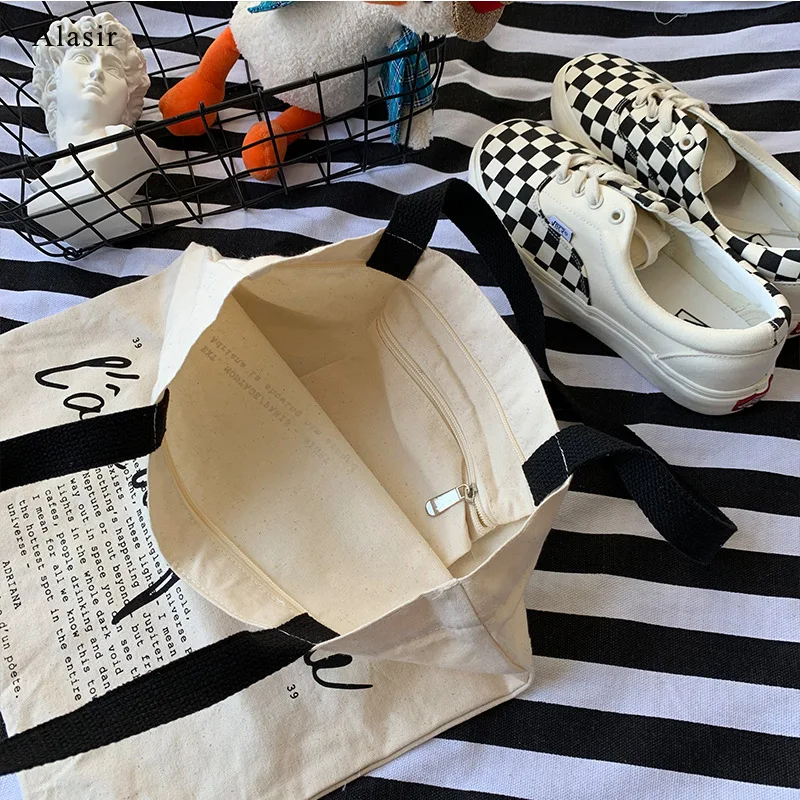 Alasi Rretro Холщовая Сумка через плечо с ручным написанием фильма Женская шикарная