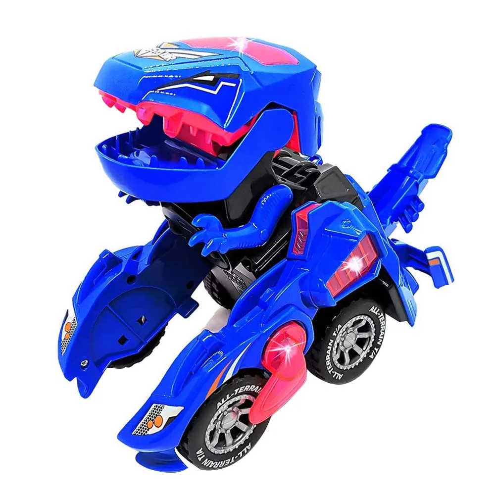 

Transforming Car Dinosaur Transforming Car 2020 New Automatic Dinosaur Transformer Toy Car Music Colorful Lights Cool Car Toy