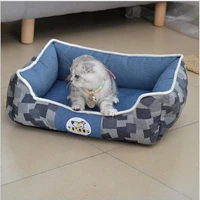 new removable pet kennel warm pet bed soft moisture proof pet bed for dog washable house for cat stain resistant kennel mat