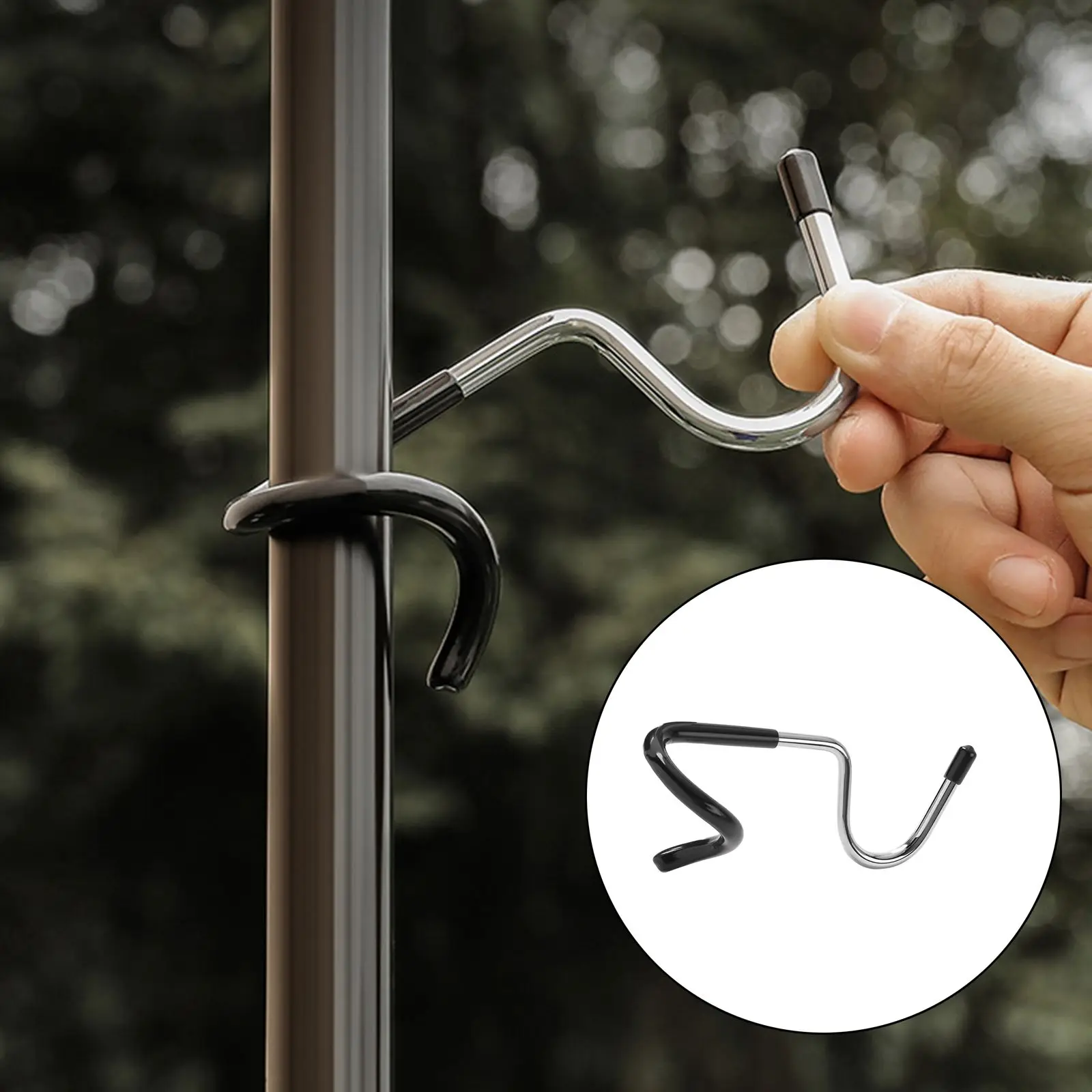 

Steel 2-Way Lantern Light Tool Fishing Travelling Branch Holder Lamp Holder