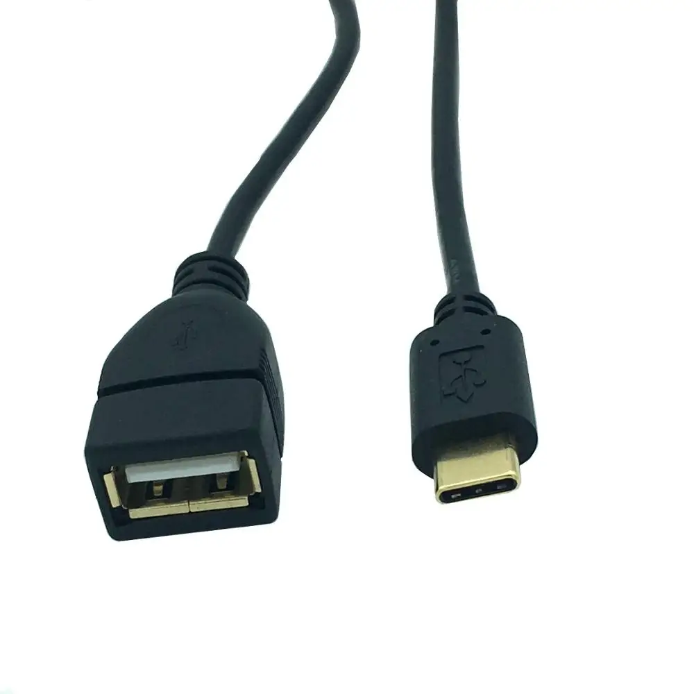 Позолоченный OTG Кабель-адаптер тип-c к usb шина подключение телефона usb-диску для