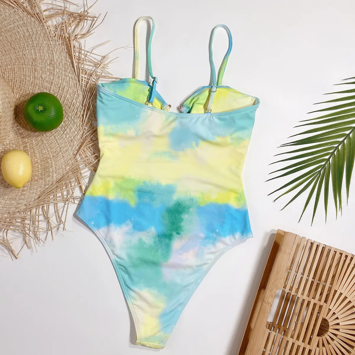 

AIUJXK Women's Tie Dye Swimwear 2021 New One Piece Swimsuit For Women Beach Wear Bikini Swimming Bodysuti Sexy Bathing Suit