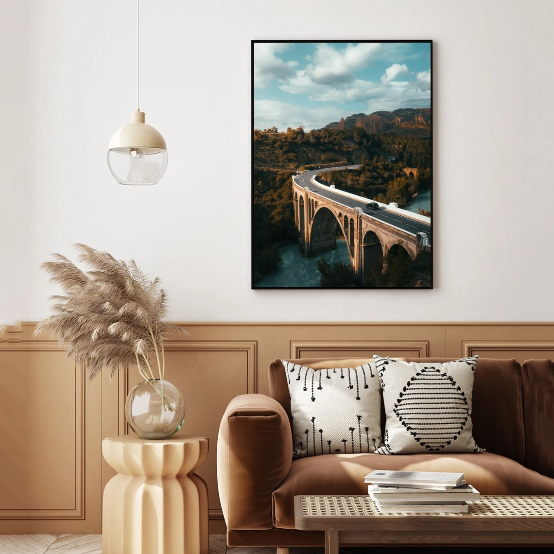 

Old Arch Bridge Photo Print, Spain road trip Poster, Wall Art from Spain Beach Landscape Poster