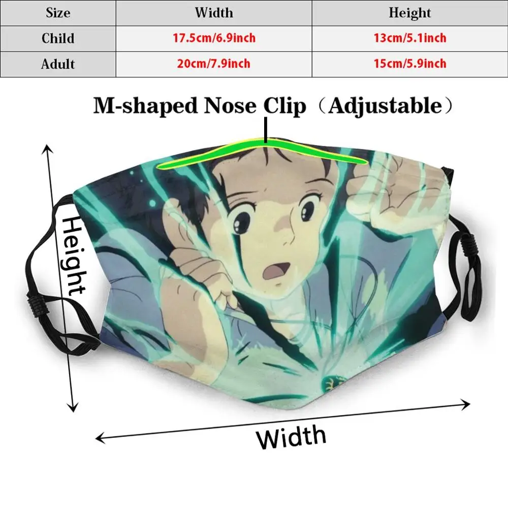 Забавная многоразовая маска для лица с фильтром Pm2.5 Забавный принт забавное