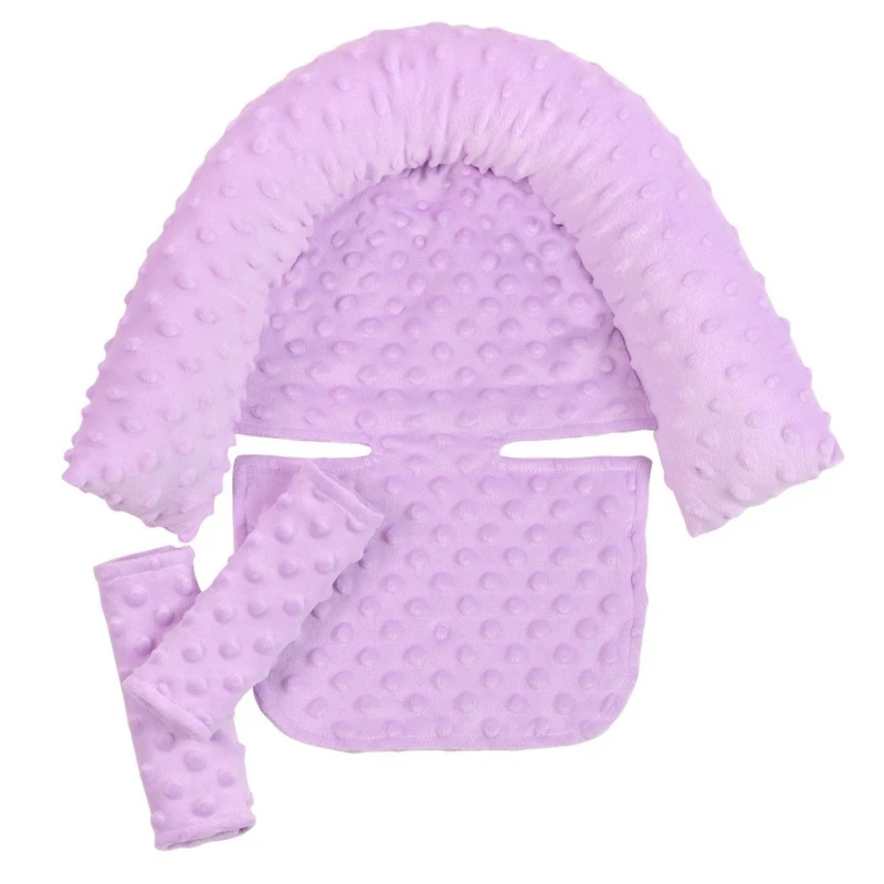 

Baby Car Safety Anti-head Soft Sleeping Head Support Pillow with Matching Seat Belt Strap Covers Baby Carseat Stroller Neck Prot