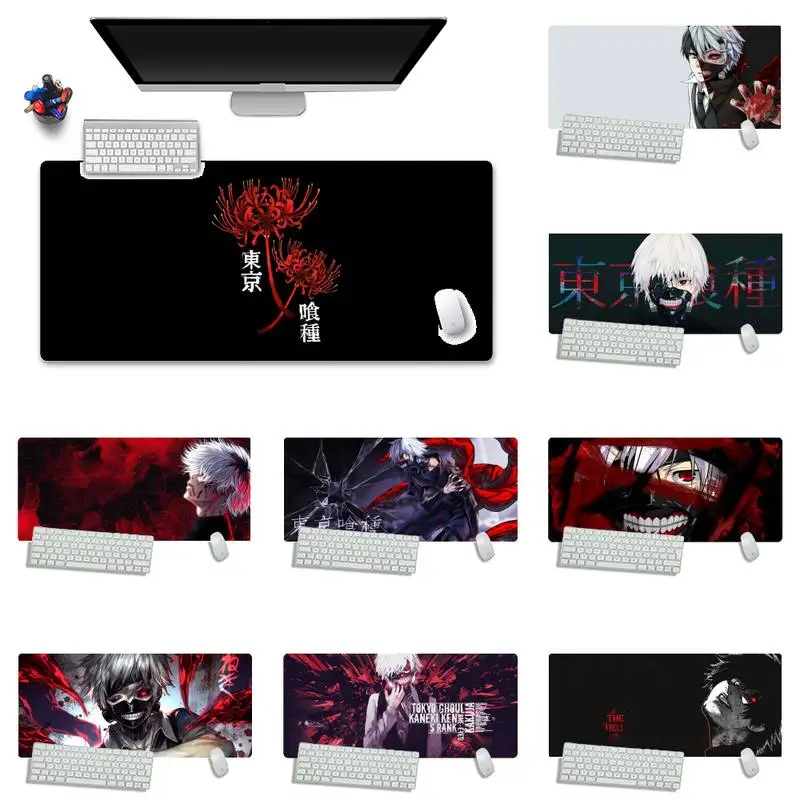 

Tokyo Ghoul anime Large Mouse pad PC Computer mat Desk Table Protect Game Office Work Mouse Mat pad X XL Non-slip Laptop Cushion