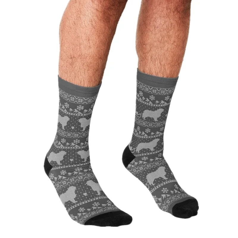 

Funny Men socks Ugly Christmas sweater dog Printed hip hop Men Happy Socks cute boys street style Crazy novelty Socks for men