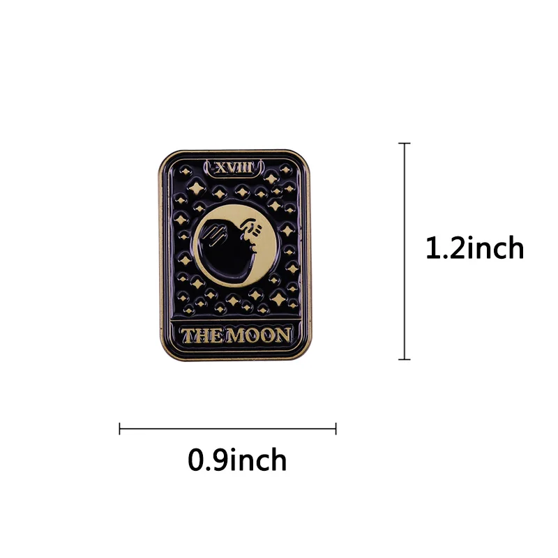 Значок лунный Таро значок любовь здоровье и деньги значение брошь Мистик
