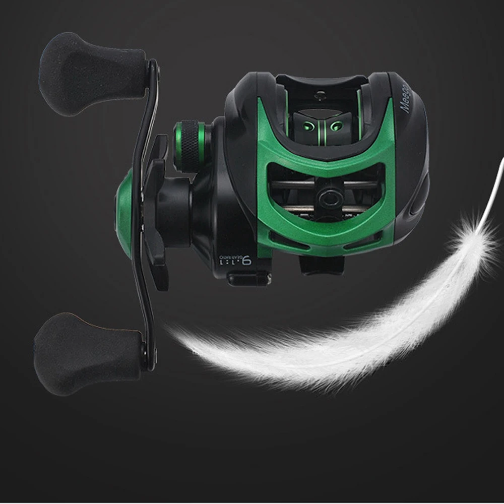 Maximus Metal Body 8KG Drag Power Baitcasting Reel Green 19+1 Bearings 9.1:1 Saltwater Fishing | Спорт и развлечения