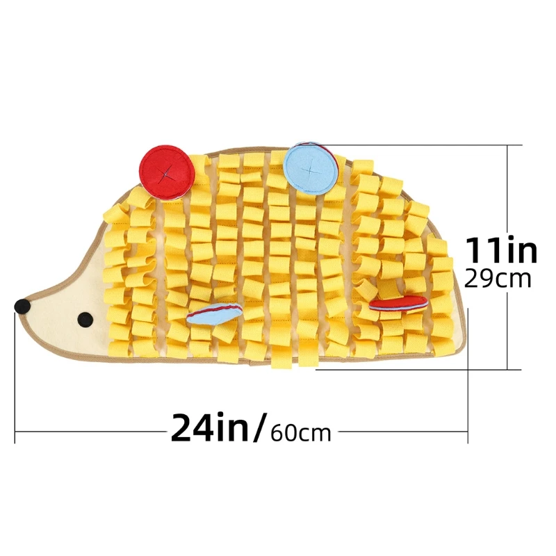

Pet Dog Snuffle Mat Nose Smell Training Blanket Sniffing Pad Slow Feeding Bowl