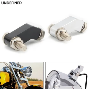 Motorcycle Headlight Mount Block Bracket CNC Head Light Mounting w/3/4
