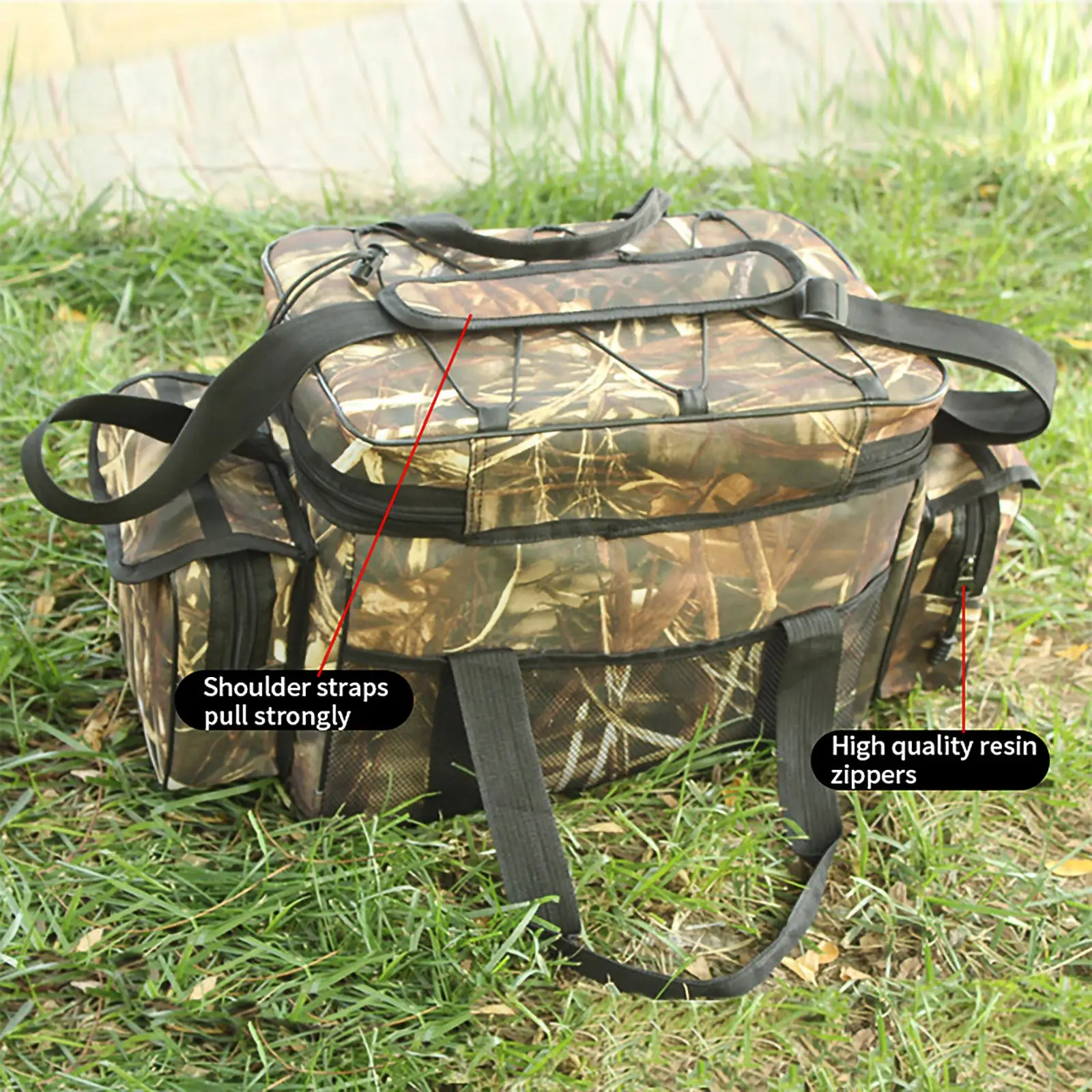 

Multifunctional Waterproof Fishing Bag Outdoor Sports Waist Pack Fishing Lures Gear Storage Bag Large Capacity Crossbody Bags