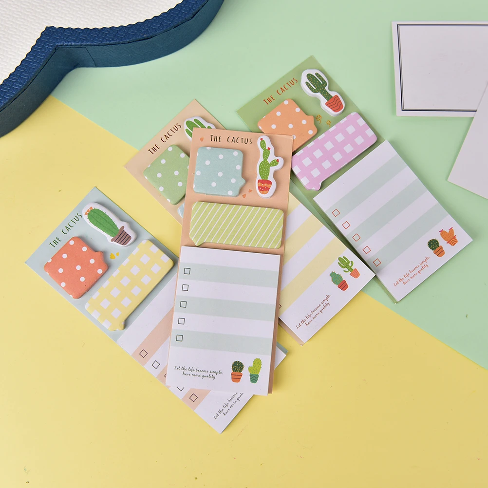 

1PC Sticky Note The Cactus Plan List Memo Pad N Times Sticky Notes Escolar Papelaria School Supply Bookmark Label