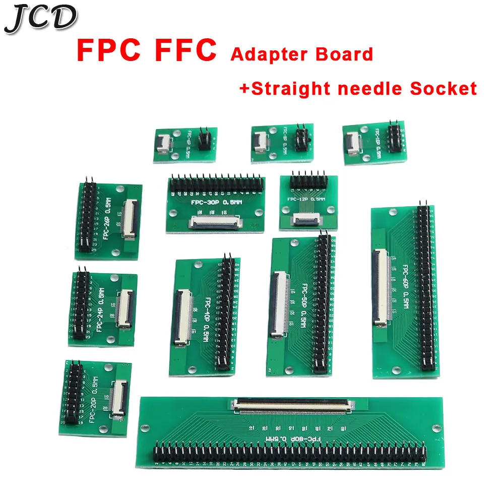 JCD DIY FPC/FFC плата адаптера 0 5 мм Pitch Разъем двойной прямой ряд иглы гнездо на возраст