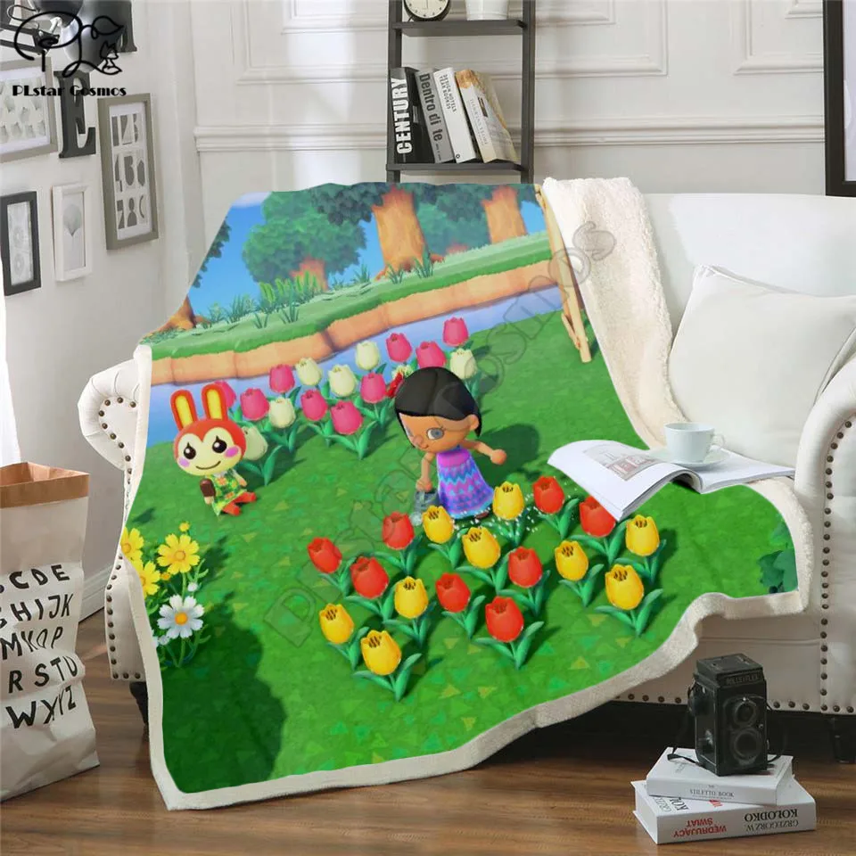 Флисовое одеяло с 3D принтом животных стиль 1 | Дом и сад