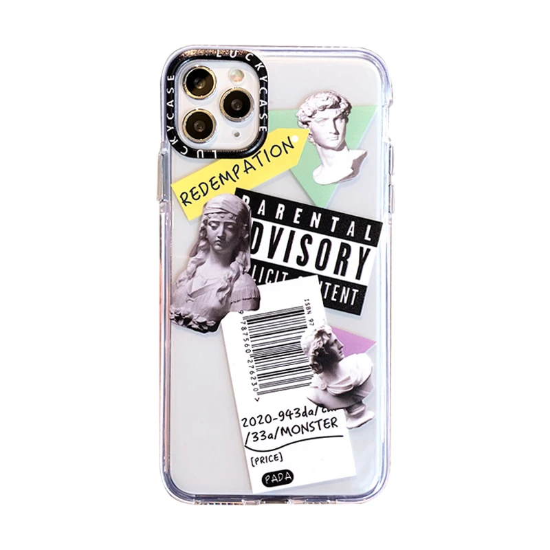 Лидер продаж ярлык со штрих кодом статус Дэвида простой прозрачный мягкий чехол