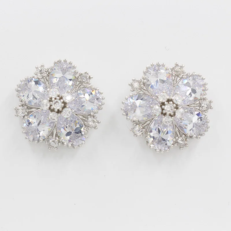 Женские аристократические серьги Wick Dolly свадебные из розового золота 585 пробы с