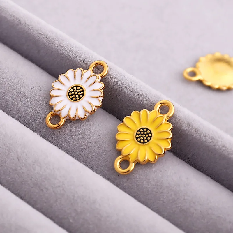 10 шт./упак. Милые ромашки с рисунком &quotПодсолнух&quot прелести разъем