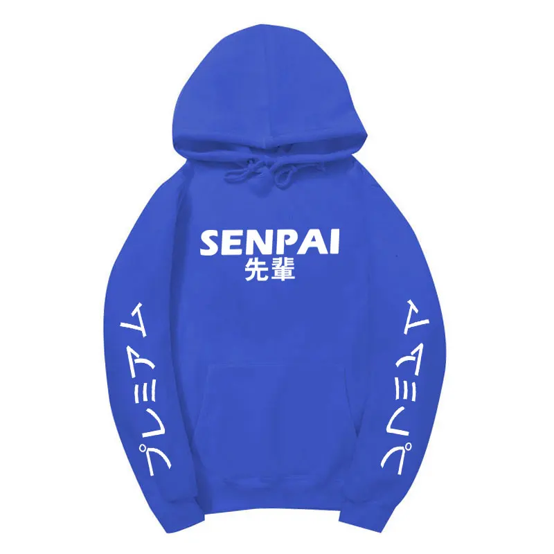 Модная японская уличная одежда SENPAI, толстовка с капюшоном, несколько цветов, мужские и женские толстовки, пуловер, sudadera hombre