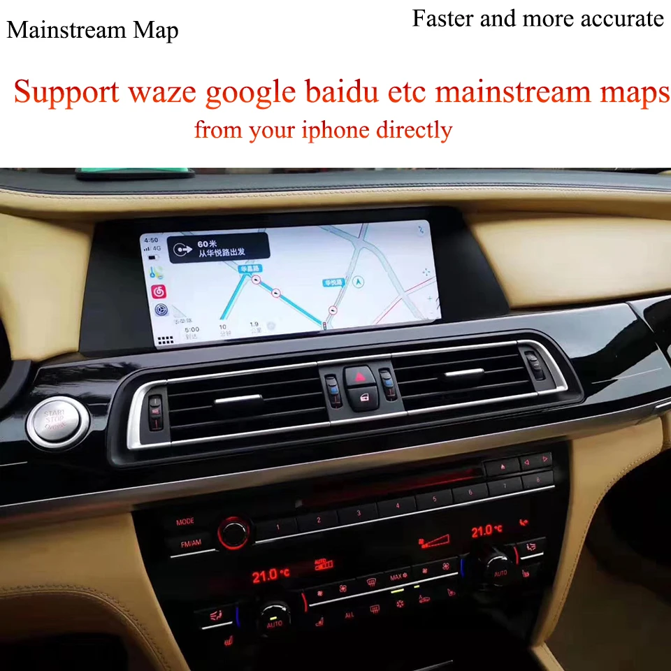 OEM беспроводная Apple CarPlay для BMW NBT навигационная система Android Auto X1 X2 X3 X4 X5 X6 зеркало